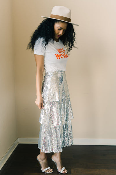 Silver sequin sale skirt youth