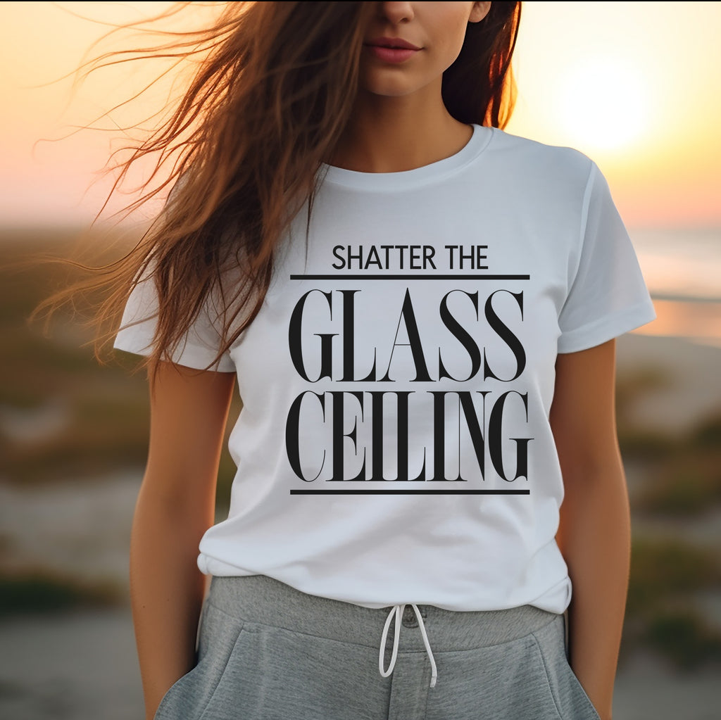 Shatter the Glass Ceiling Women's Graphic Tee