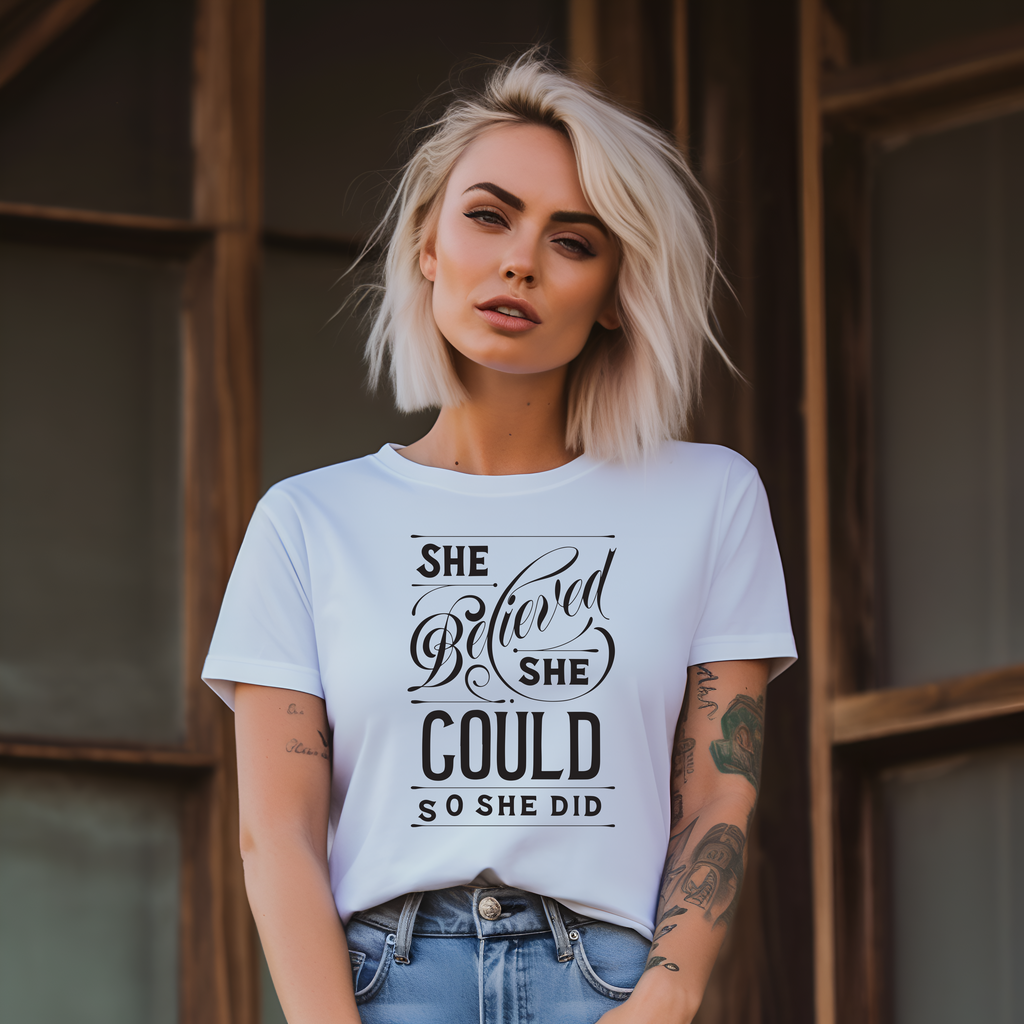 She Believed She Could Women's Graphic Tee