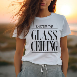 Shatter the Glass Ceiling Women's Graphic Tee