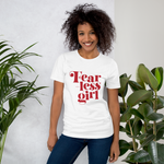 Fearless Girl Women's Graphic Tee - White and Red